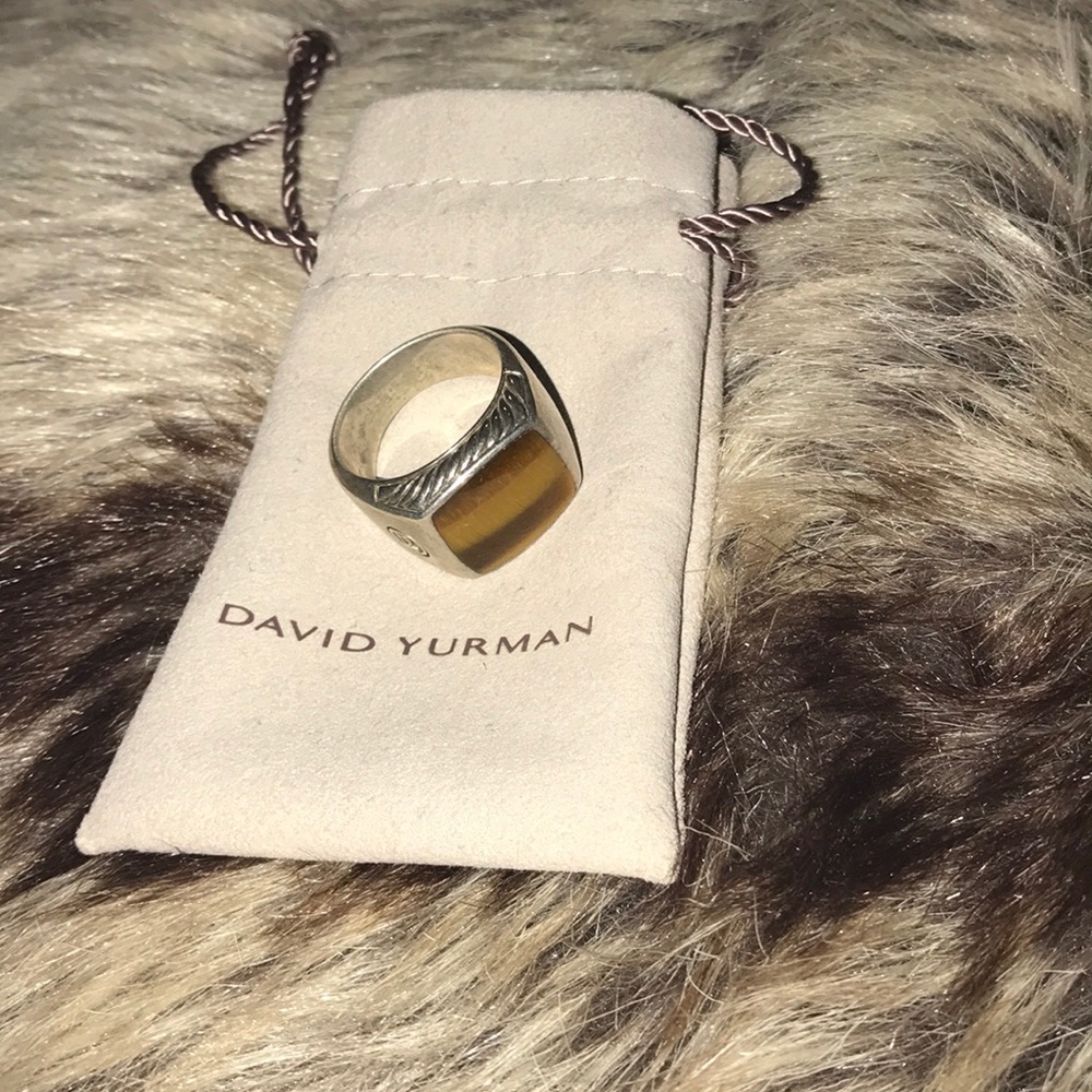 David Yurman tiger's eye ring